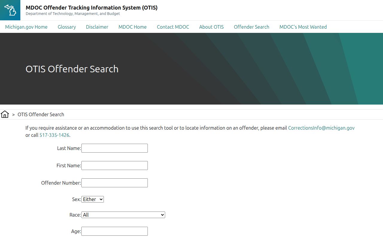 Genesee County projected release date search in MDOC OTIS