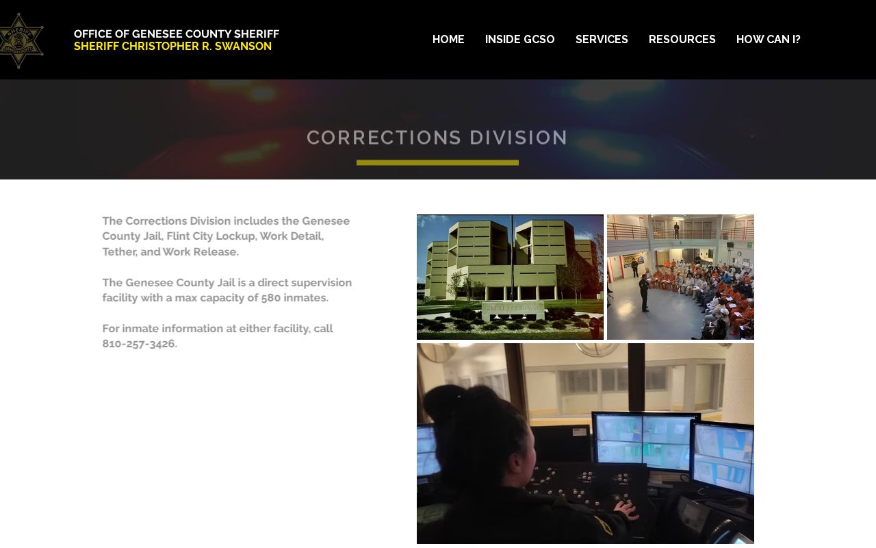Genesee County Sheriff release information and jail contact route